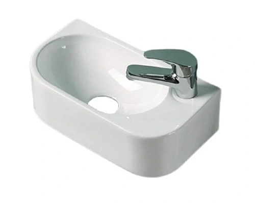 Раковина GID Suspendido N9274R 40 см правосторонняя белая - фото 1