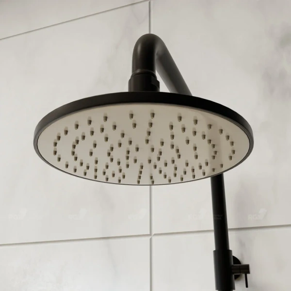 Душевая стойка RGW Shower Panels SP-31B черная 51140131-04 (детальная фотография), с изливом