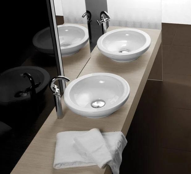 Раковина накладная Hatria Sculture Y0MU01 50х50 см (детальная фотография), современные, hi-tech