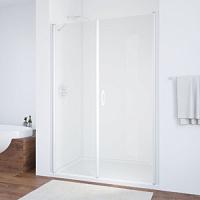 Душевая дверь профиль белый стекло прозрачное Vegas-glass