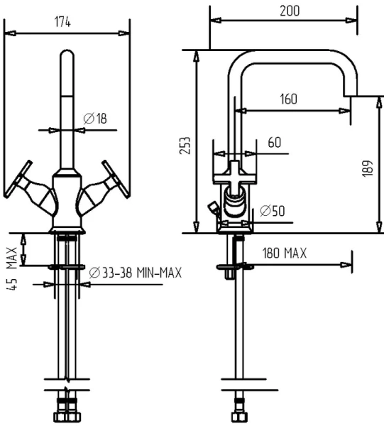 Смеситель для раковины Migliore Sirius золото 28165 (детальная фотография), золото