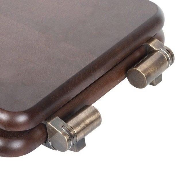 Сиденье для унитаза с микролифтом, фурнитура бронза, Tiffany World Bristol TWBR76noce/br (детальная фотография), по запросу