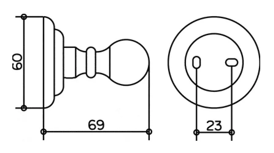 Крючок для ванной Keuco Astor 02116 02116 010000 (детальная фотография), современные, hi-tech