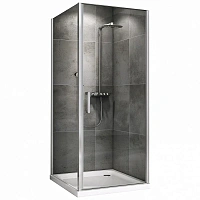 Душевой уголок Abber Sonnenstrand 100х100 см профиль хром