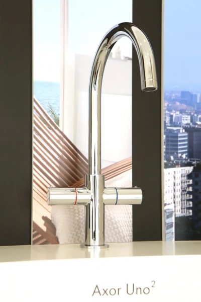 Смеситель для раковины Axor Uno² 38040000 (детальная фотография), современные, hi-tech