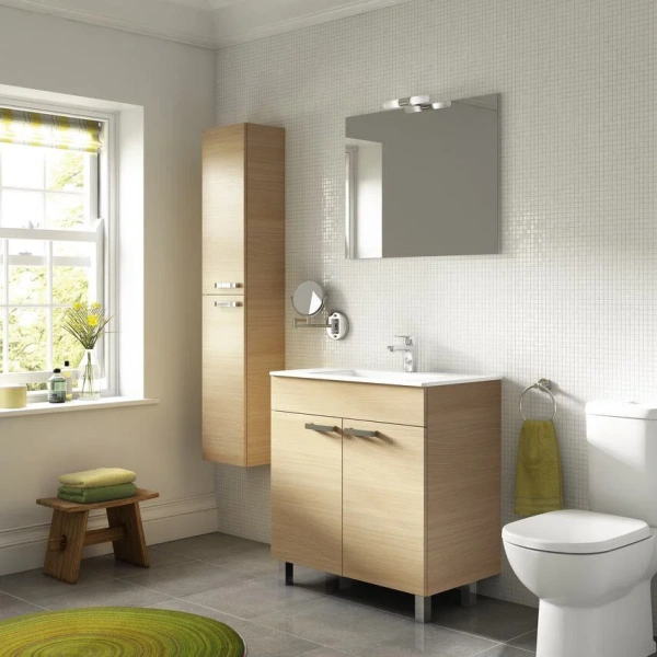 Тумба под раковину напольная Ideal Standard Tempo 80 см Sandy Oak E3241OS (детальная фотография), моноблок