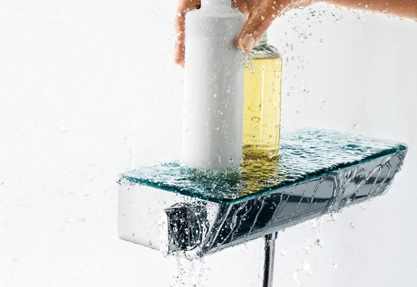 Смеситель для душа Hansgrohe Ecostat Select 13161 термостатический (детальная фотография), настенные