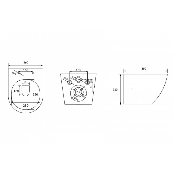 Унитаз подвесной Abber BEQUEM серый матовый AC1103MG (детальная фотография), современные, hi-tech