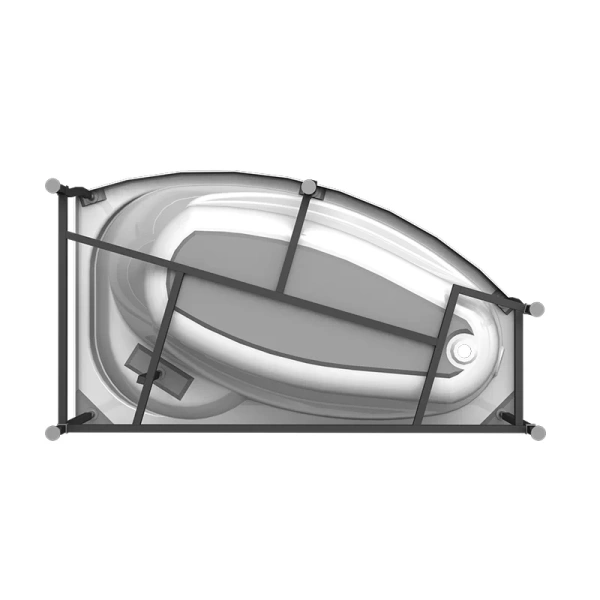 Ванна гидромассажная акриловая Vannesa Massage София с полотенцедержателями, 169 х 99 см, система актив хром, левая/правая 2-77-2-1-0-223 (детальная фотография), угловые, приставные, встраиваемые