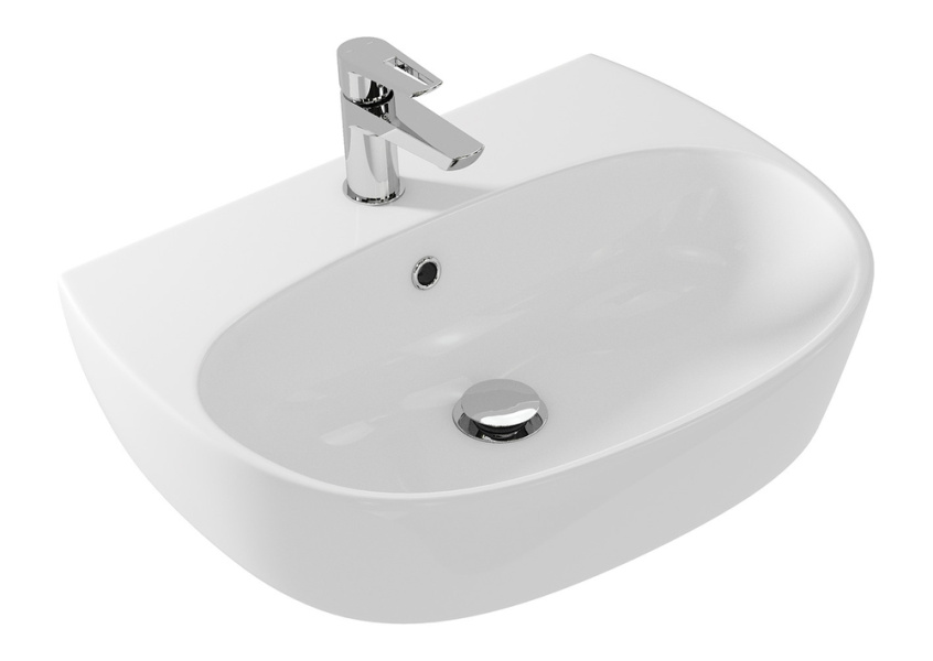 Раковина накладная Cersanit Street Fusion S-UM-SFU60/1-w 60х45 см (детальная фотография)