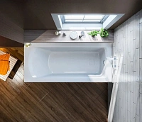 Ванна акриловая Bas Аякс В 00128, 150 х 75 см, белый