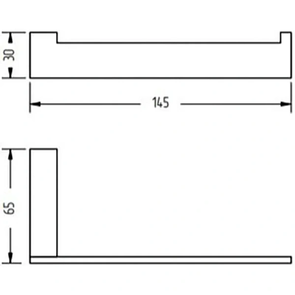 Бумагодержатель Migliore Kvant открытой конструкции 30235 (детальная фотография), современные, hi-tech