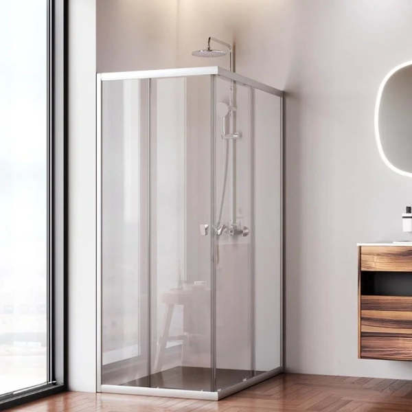 Душевой уголок Am.Pm Sunny 120x80 см хром матовый W87G-403-12080-MT (детальная фотография), современные, hi-tech