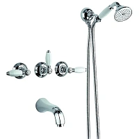 Смеситель для ванны, матовый никель, Nicolazzi Monterosa