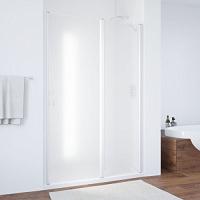 Душевая дверь профиль белый стекло сатин Vegas-glass