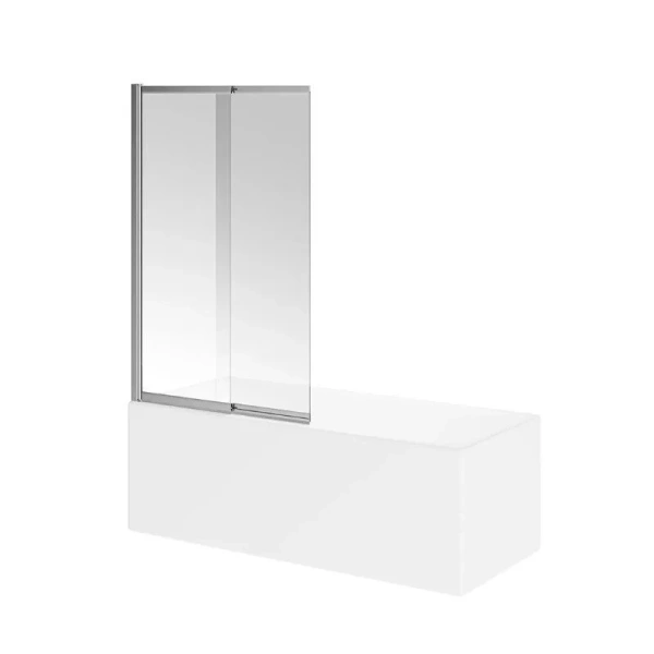 Шторка для ванны Kerama Marazzi Vetro 100x150 см профиль хром VE.100.BSD.CR (детальная фотография), современные, hi-tech