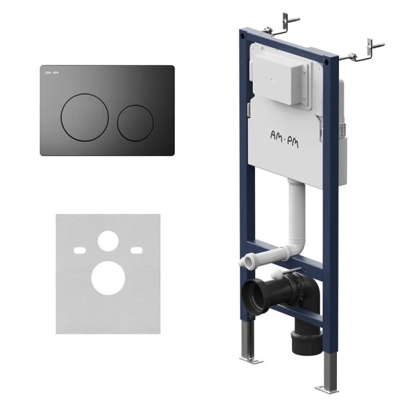 Инсталляция для унитаза Am.Pm PrimeFit с кнопкой черной матовой I012709.0138 (детальная фотография)