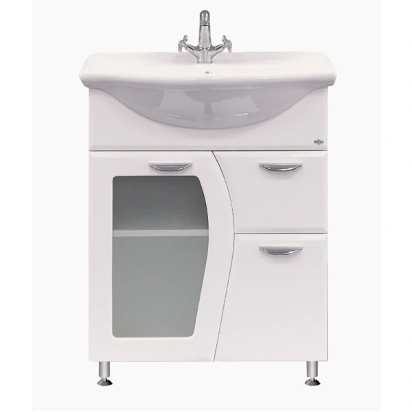 Тумба под раковину напольная Misty Дрея 65 см белая Э-Дре01065-011Я (детальная фотография)