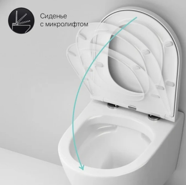 Унитаз с инсталляцией Am.Pm Sense с белой клавишей IS70101.741701 (детальная фотография), в наличии