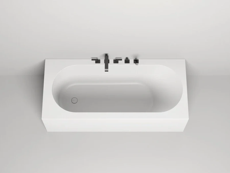 Ванна из искусственного камня Salini Fabia 180x80 см белая глянцевая 102612G (детальная фотография)