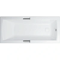 Ванна акриловая Diwo Дмитров 170 x 75 см, с каркасом, с ручками, цвет белый, Щ0000055171/Щ0000055305