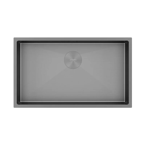 Мойка для кухни Paulmark Next 74 см серый матовый PM217444-MG (детальная фотография)
