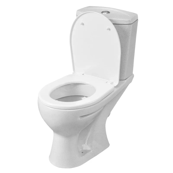 Унитаз компакт Santeri Ультра крап на белом 1.P401.3.S01.00B.F (детальная фотография), напольные