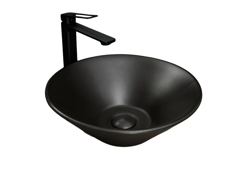 Раковина GID Esfera N9102bg 42 см черный графит 53383 (детальная фотография)