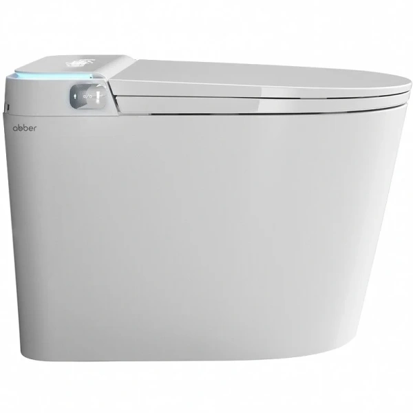 Унитаз напольный Abber Bequem с функцией биде AC1117S (детальная фотография), круглой формы