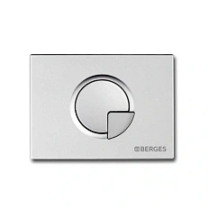 Клавиша смыва BERGES Novum R2 хром матовый