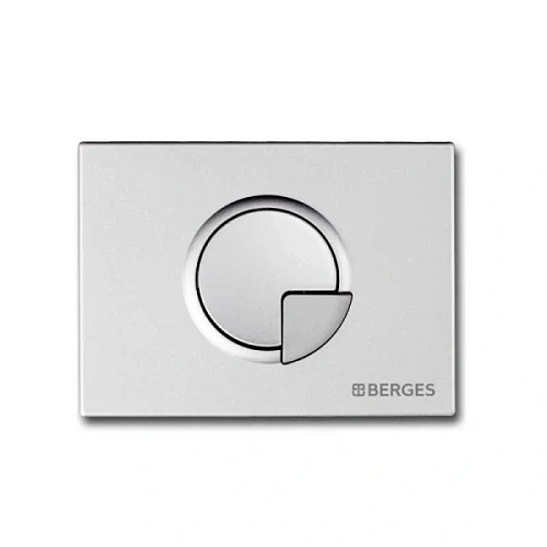 Клавиша смыва BERGES Novum R2 хром матовый - фото 2