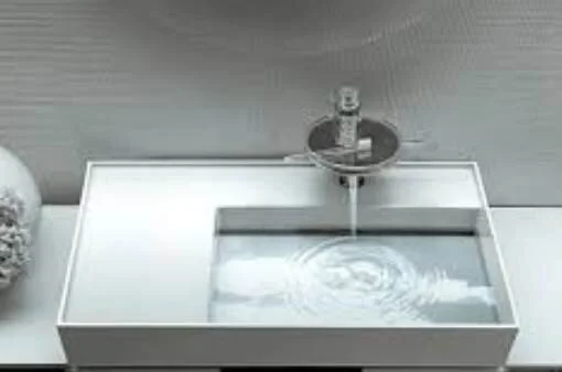 Раковина Laufen Kartell 90 см полка слева 8.1033.9.000.111.1 (детальная фотография), 90 см