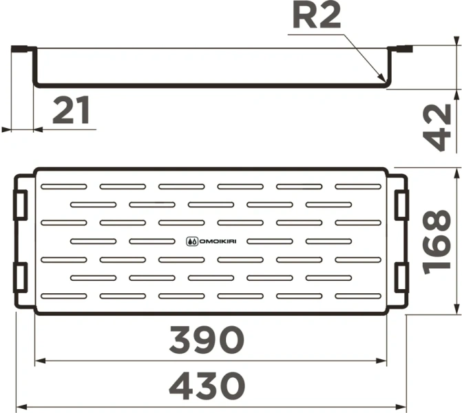Коландер Omoikiri CO-06-GM вороненая сталь 4999052 (детальная фотография), в наличии
