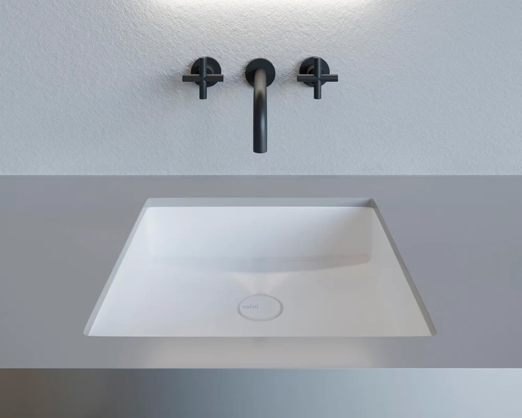 Раковина Salini Marea 07 1802207 42 см встраиваемая (детальная фотография), встраиваемые (в столешницу), пристенные