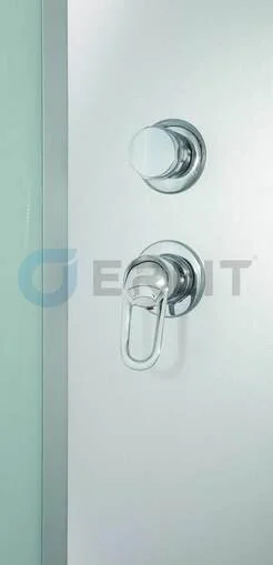 Душевая кабина Erlit Comfort ER3509PF-C 90x90 см профиль хром (детальная фотография), полукруглые, четверть круга