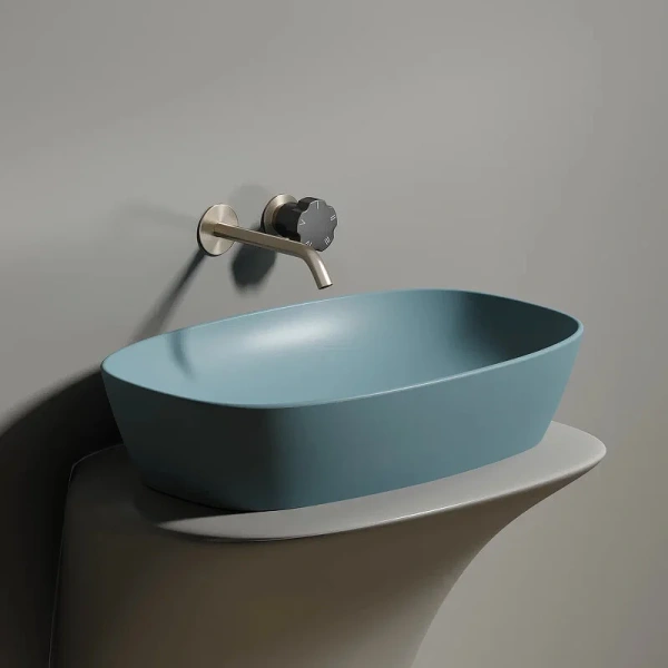 Раковина Ceramica Nova Element 60 см зеленая CN6049MLG (детальная фотография), из санфарфора