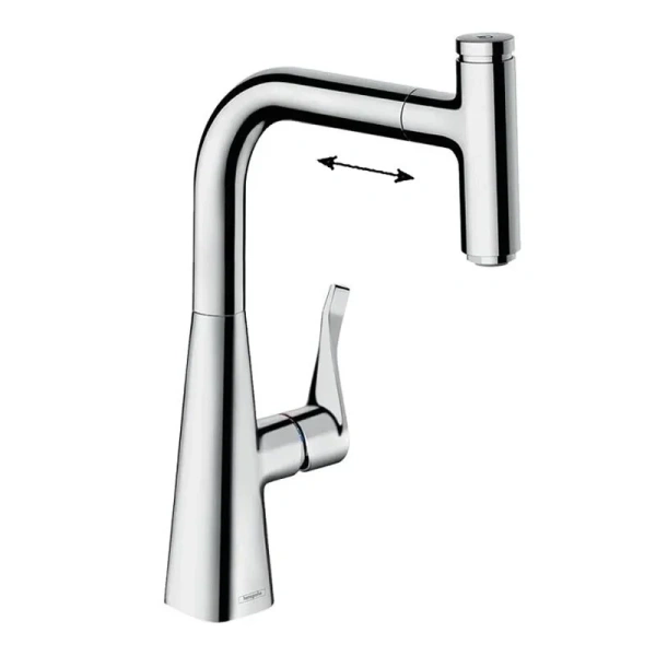 Смеситель для кухни Hansgrohe Metris Select хром 73802000 (детальная фотография)