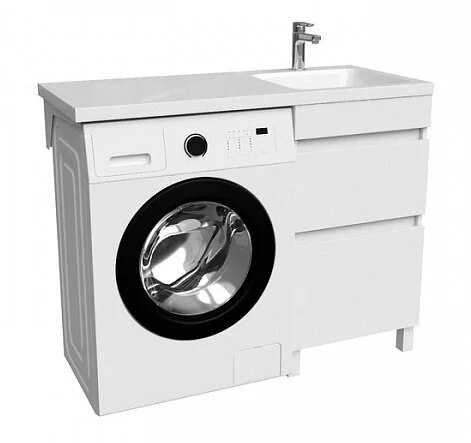 Тумба с раковиной напольная IDDIS Optima Home 120 см левая OPH12LBi95K (детальная фотография), окрашенные