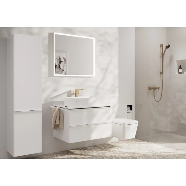Смеситель для раковины Hansgrohe Tecturis E шлифованная бронза 73070140 (детальная фотография), современные, hi-tech