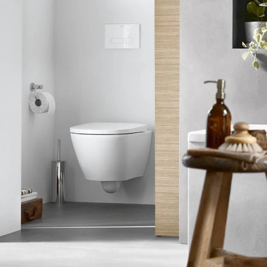 Инсталляция с подвесным унитазом Duravit D-Neo Set_D-Neo с механической клавишей (детальная фотография), с инсталляцией index_1