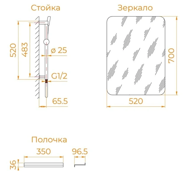 Душевая кабина RGW Andaman AN-208B 100x100 см профиль чёрный 381320800-14 (детальная фотография), другие