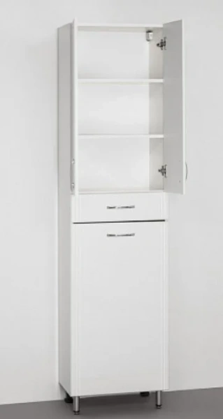 Шкаф-пенал напольный Style Line Эко Стандарт 48 см белый ЛС-00000249 (детальная фотография), напольные