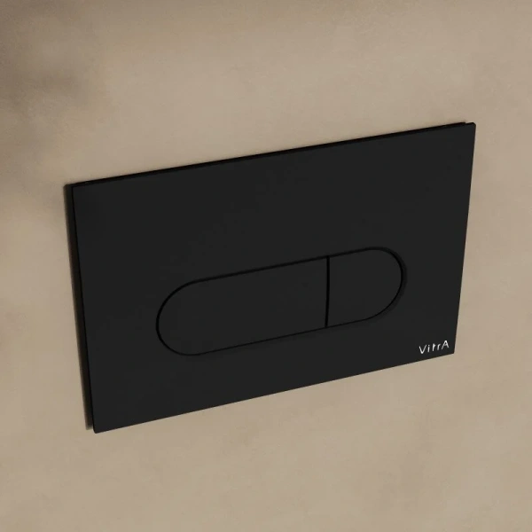 Клавиша смыва VitrA Root Round черная матовая 740-2211 (детальная фотография) index_1