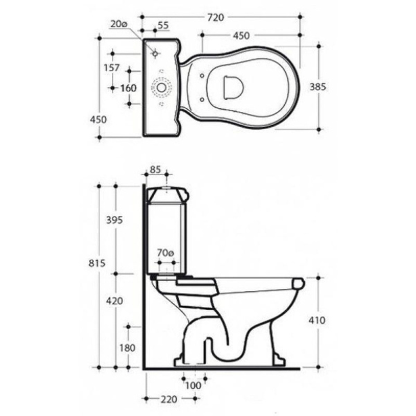 Схема (детальная фотография), с бачком