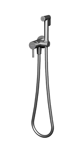 Гигиенический душ со смесителем Sancos Etna вороненая сталь - фото 4