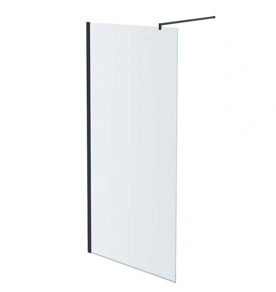 Душевая перегородка Акватек 80 см профиль оружейная сталь AQ WIW 08020GM (детальная фотография)