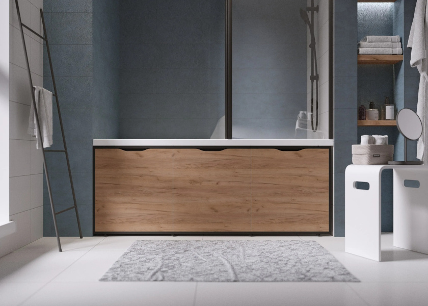 Фронтальная панель 1Marka Grunge Loft 170 см Дуб Крафт золотой GL170CraftGold (детальная фотография), по запросу