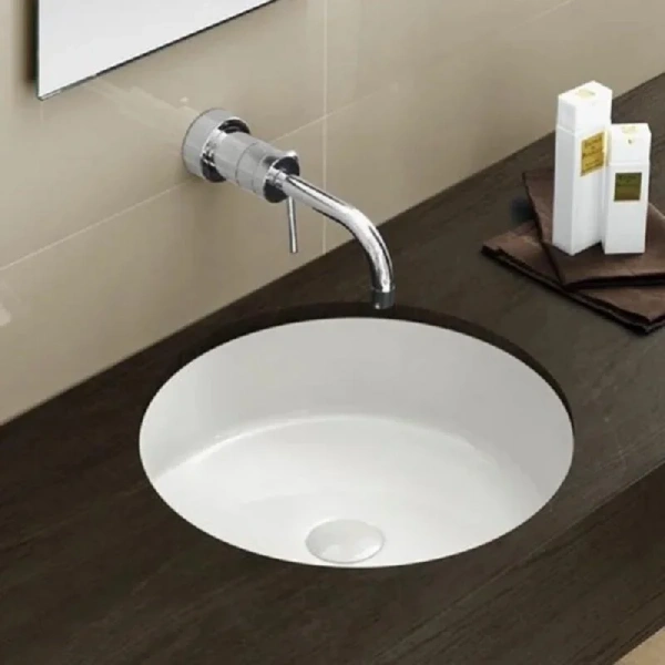 Раковина Hatria Happy Hour YXSP01 44х44 см (детальная фотография), встраиваемые (в столешницу), пристенные