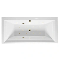 Ванна гидромассажная Excellent Crown Grand Relax 190 x 90 см, белый/бронза, WAEX.CRG19.RELAX.BR