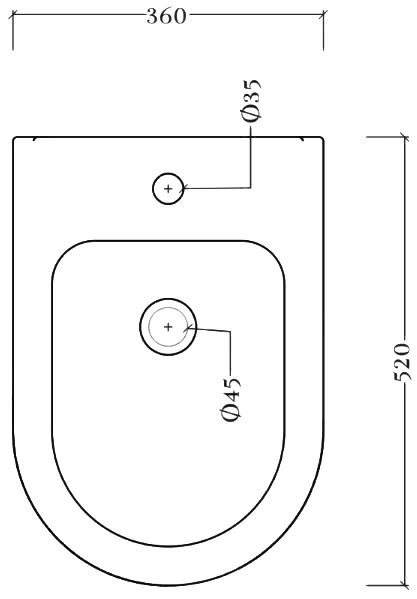 Биде подвесное ArtCeram Monet белый глянцевый MNB001 01 00 (детальная фотография), белые